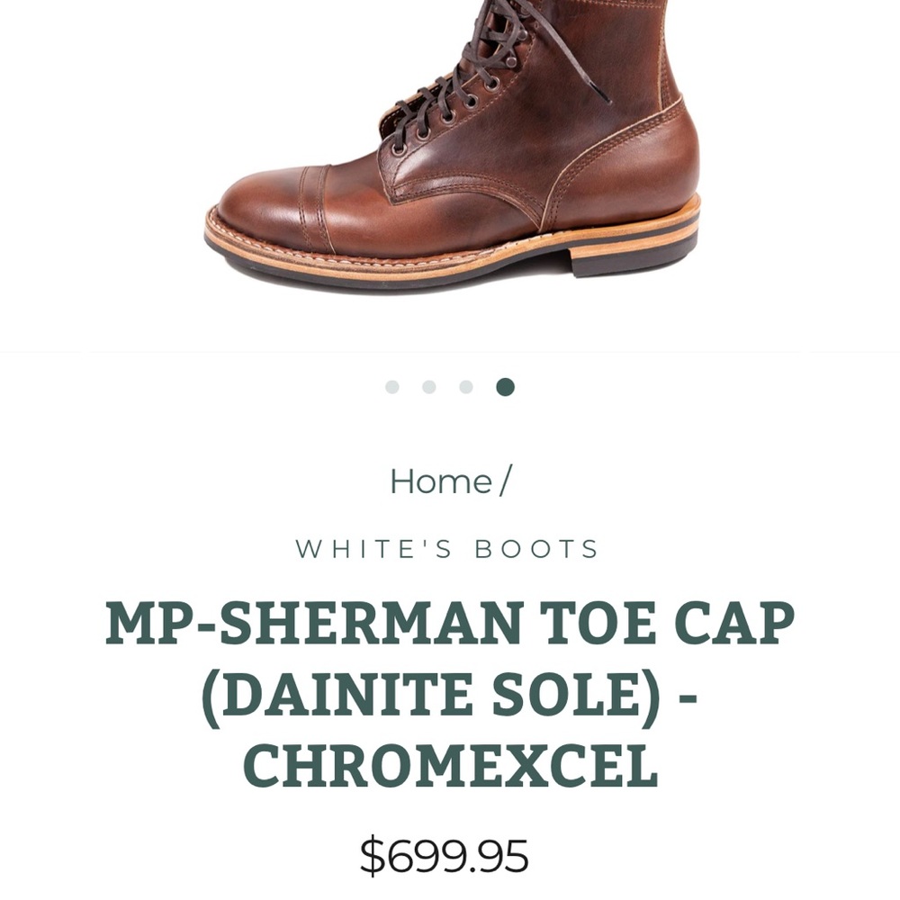 White’s MP Boot Chromexcel (Men’s 9D EUC)